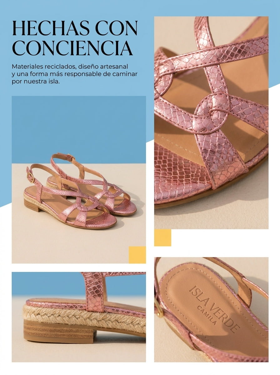 SANDALIAS CAMILA EDICIÓN CORAL